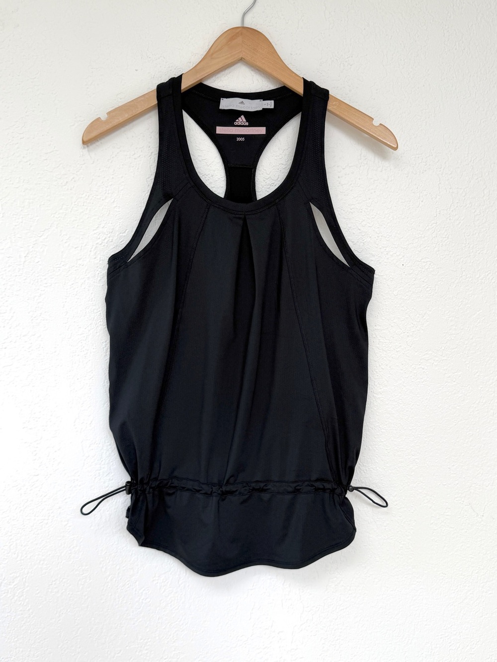ADIDAS by Stella McCartney black cut out athletic tank top / S